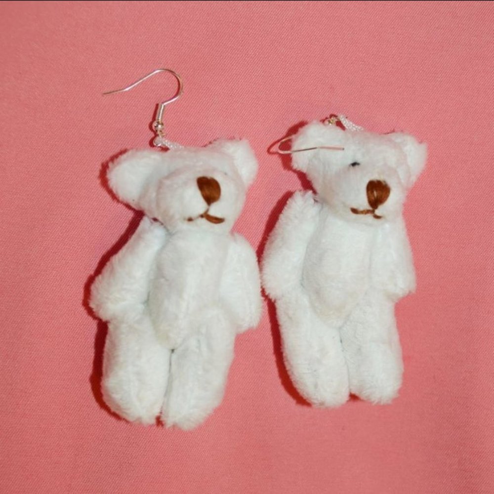 Plush Bear Earrings